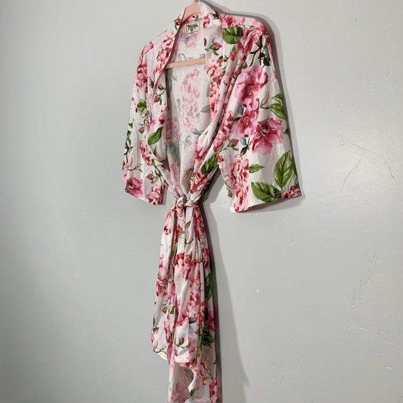 Show Me Your MuMu White Pink Floral Print Lingerie - Picture 5 of 8